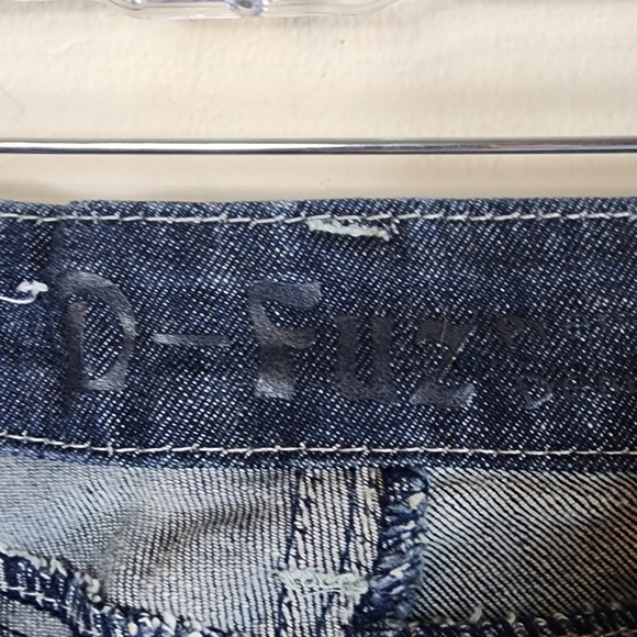D-Fuz Jeans Women's Jr Size 7/8 Dark Wash Rhinestone Button Flap Pockets - Picture 6 of 12